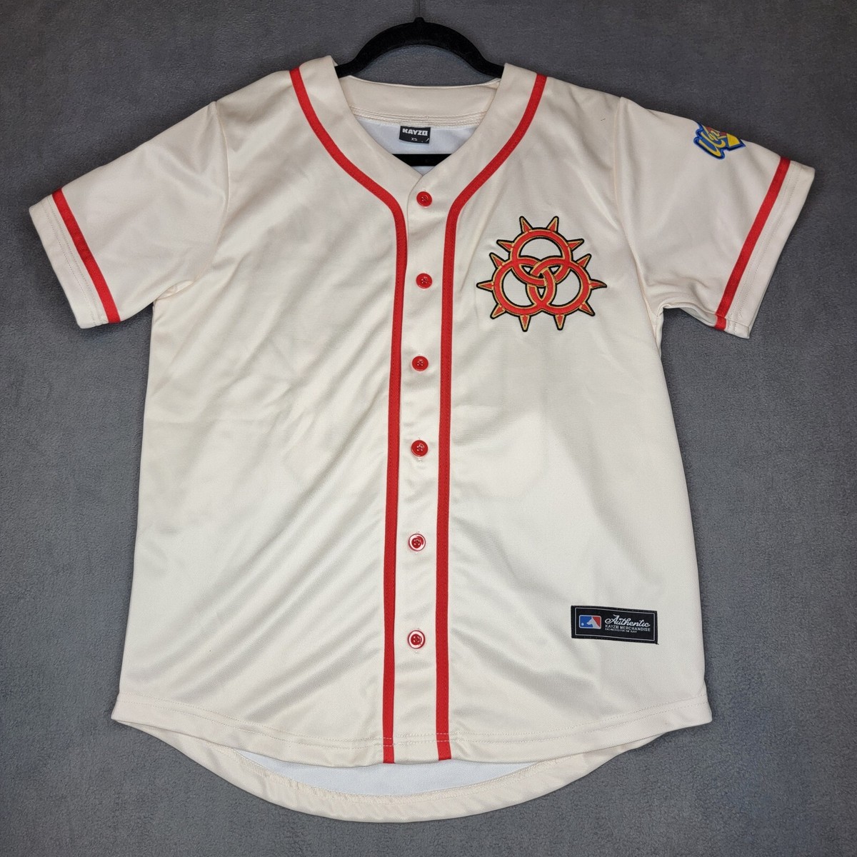 Authentic Doghouse Merch KAYZO #00 UNLEASHED Baseball Jersey Cream