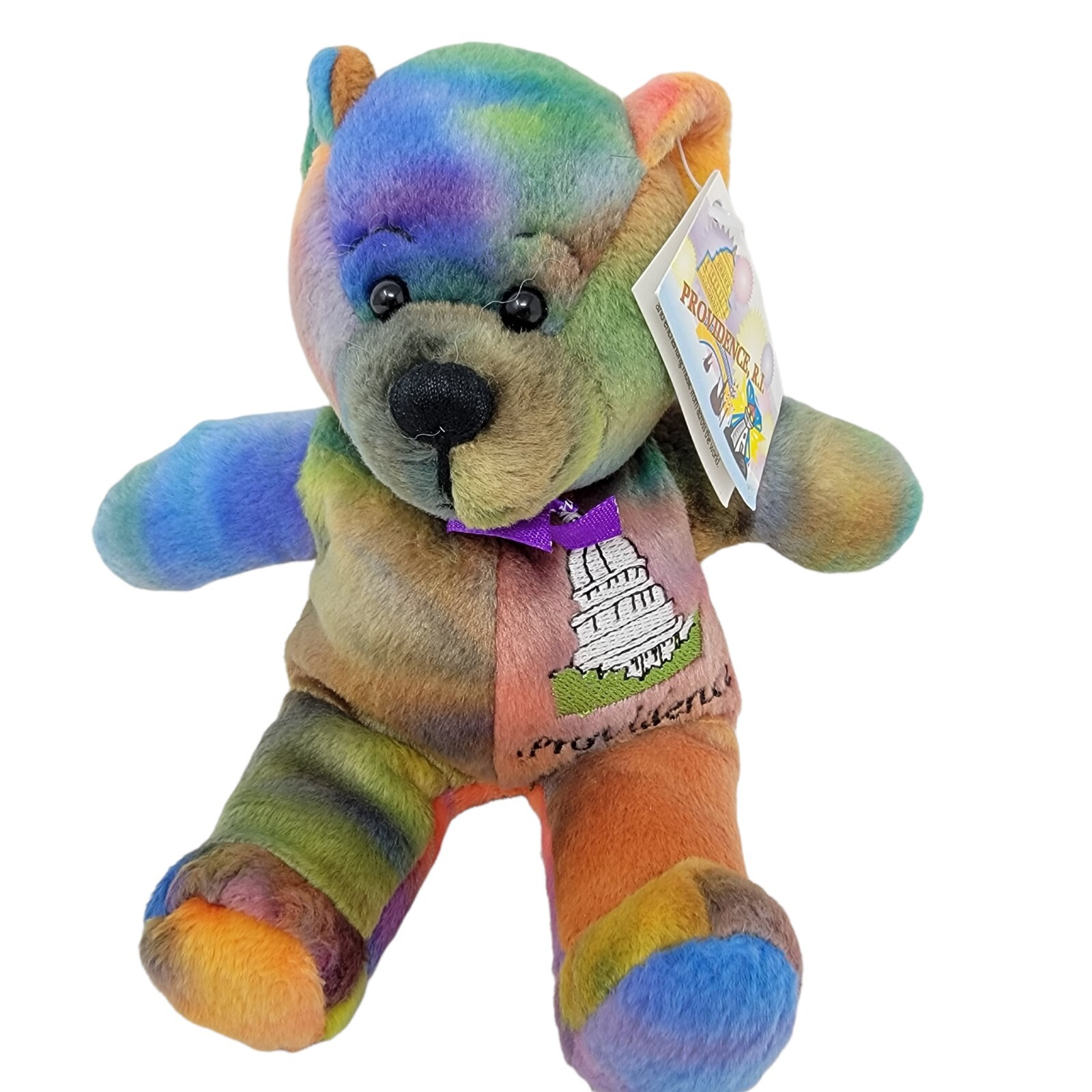 Providence Rhode Island Plush Stuffed Beanbag Animal Bear 8" by Symbolz