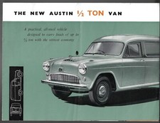 Austin A55 Half Ton Van 1489cc 1957 UK Market Sales Brochure
