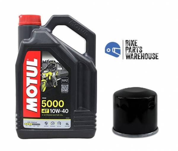KAWASAKI ZX10R NINJA 2006-2007 MOTUL 5000 10W40 OIL & FILTER