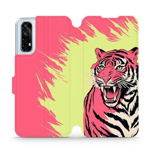Funda Mobiwear para teléfonos Realme | VP51S - Funda abatible con motivo de tigre - Imagen 16 de 25
