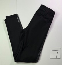 Athleta Leggings Women's Medium Black Skinny Leg Reflective Pockets Yoga Fitness