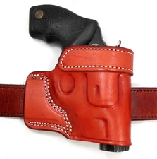 Right Hand Brown Leather Yaqui Speed Draw Belt Holster for S&W 442 642 REVOLVER