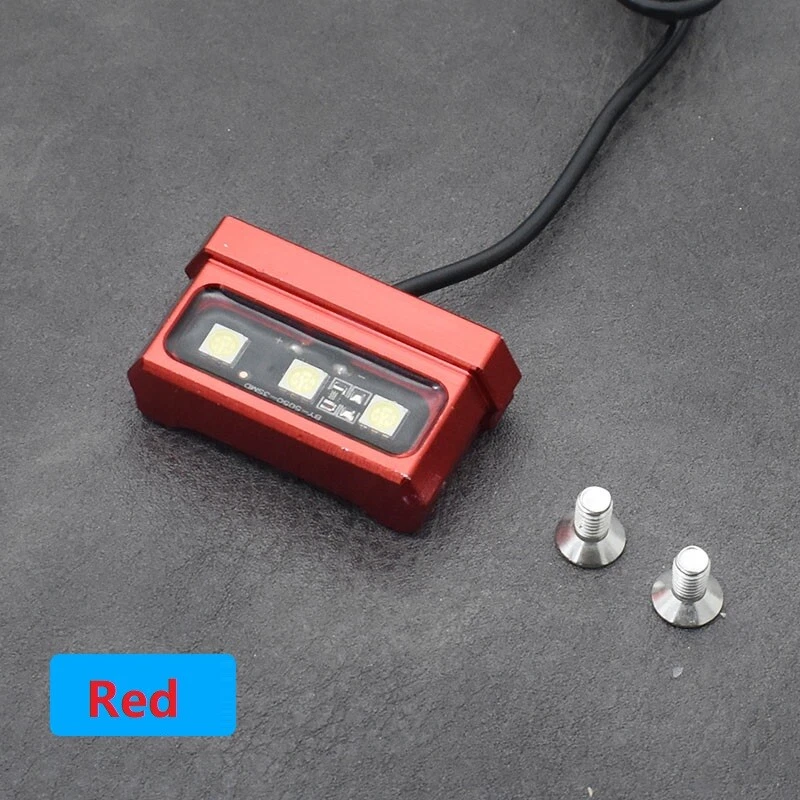 Luz de matrícula trasera LED de aluminio roja para Honda Grom 125 MSX 125 2014-2024 Foto 3 de 4