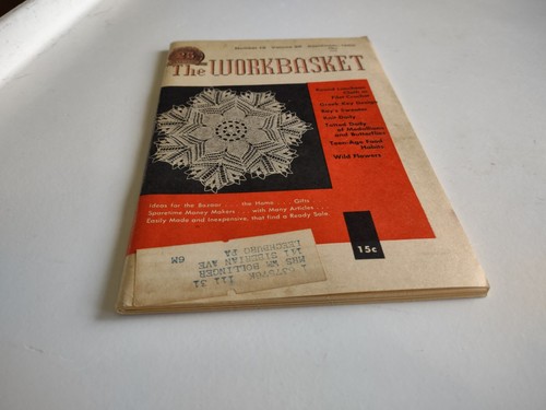 The Workbasket Magazin Sept 1960 Vintage Haushaltswaren Handwerk Muster Gewinn Anzeigen - Bild 4 von 11