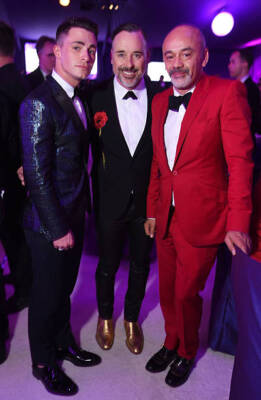 Colton Haynes David Furnish fashion designer Christian Louboutin a - Old Photo 2