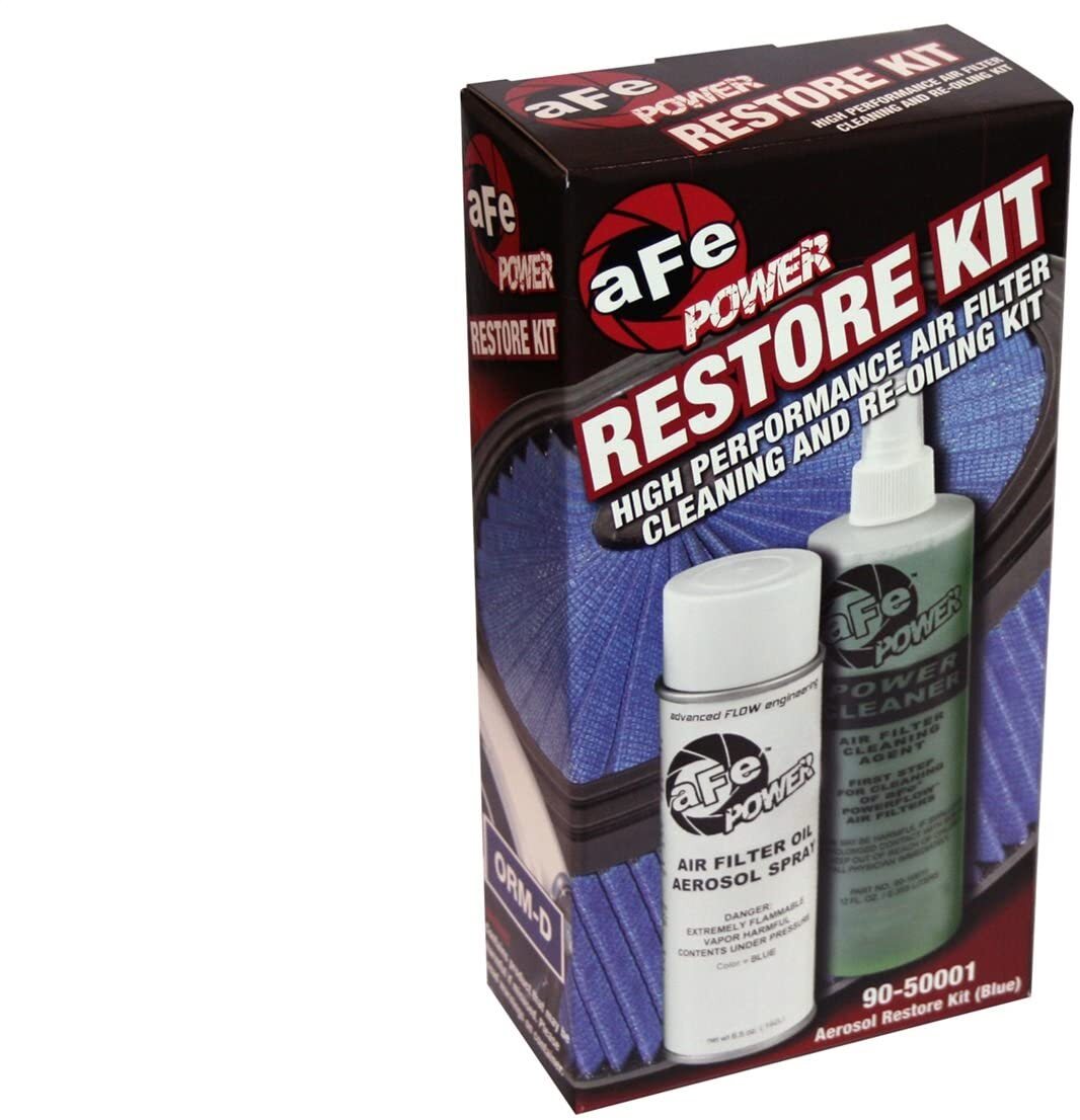 aFe Power Air Filter Restore Kit Cleaner & Aersol Oil Blue 90-50001
