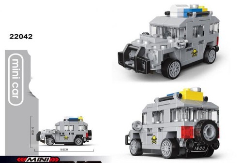 Mini DIY Racing Car Bus Engineering Military Vehicle Ambulance Building Brick - Picture 58 of 94