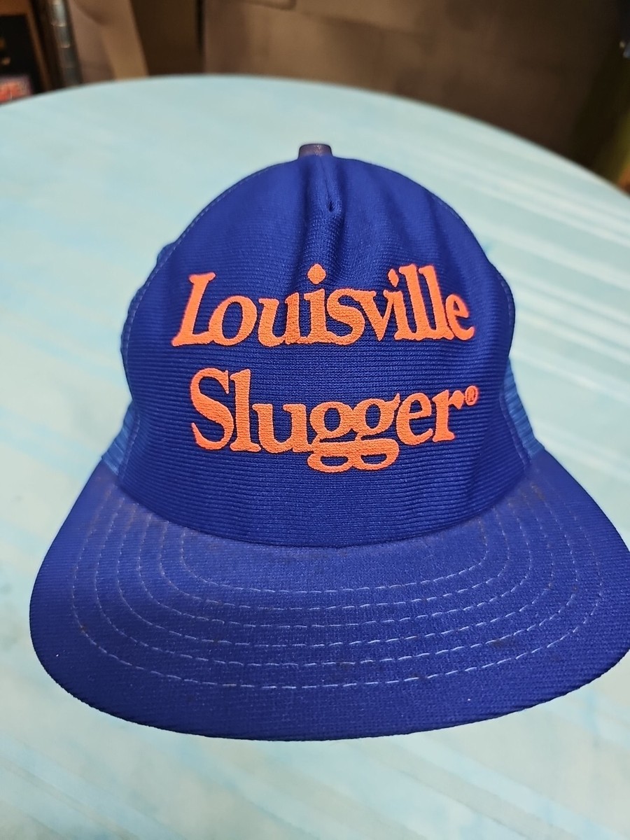Vintage Louisville Slugger Blue Foam Mesh Snapback Baseball Cap
