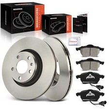 Front Brake Discs & Brake Pads Vented 314mm for Audi A6 C6 2004-2011 4B0698151AB