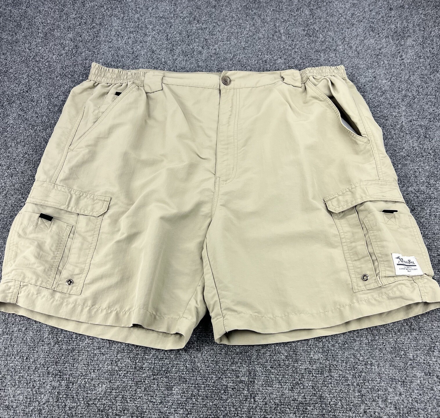 Bimini Bay Performance Gear Shorts Men's 44 Beige Nylon Hiking Fishing