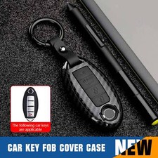 Abs Carbon Fiber Style Keychains Key Cover Case For Accessories Nissan New