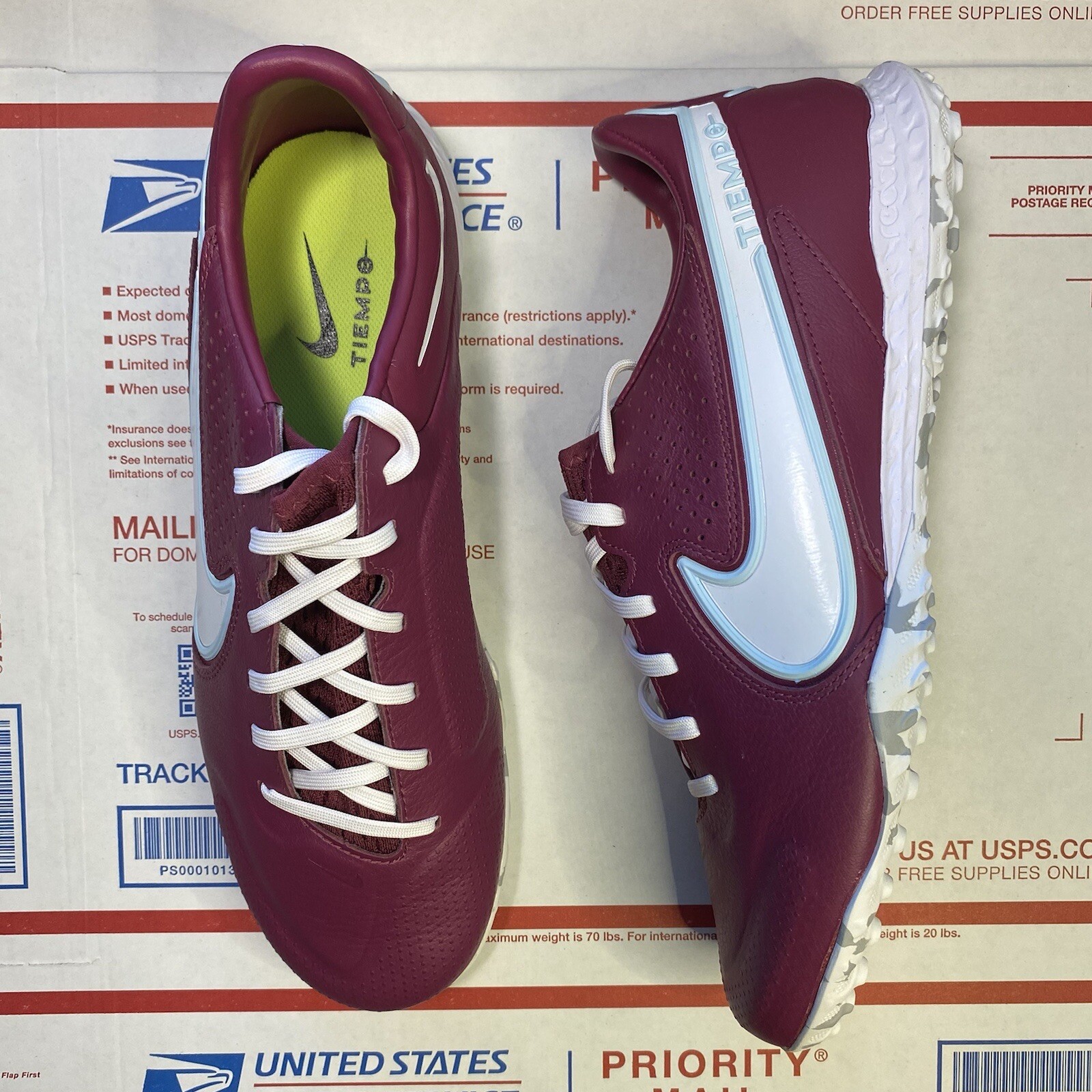 Nike Mens X React Tiempo Legend 9 Pro TF Football Boots Rosewood DA1192