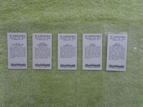BARRATT & CO LTD 1962 Warriors Through the Ages Set 25 Trade Cards CAT £30 - Picture 7 of 7