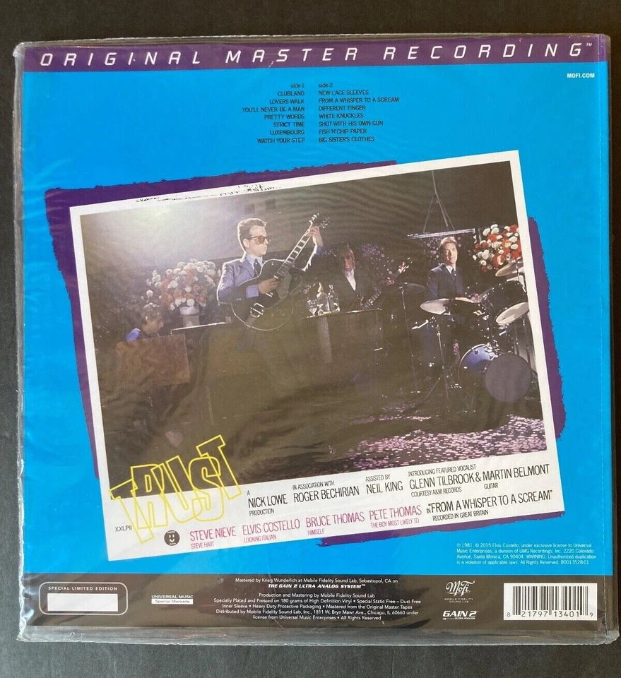 ELVIS COSTELLO AND THE ATTRACTIONS-TRUST - LIMITED NUM REMASTERED 180g VINYL NEW — 第 2/2 张图片