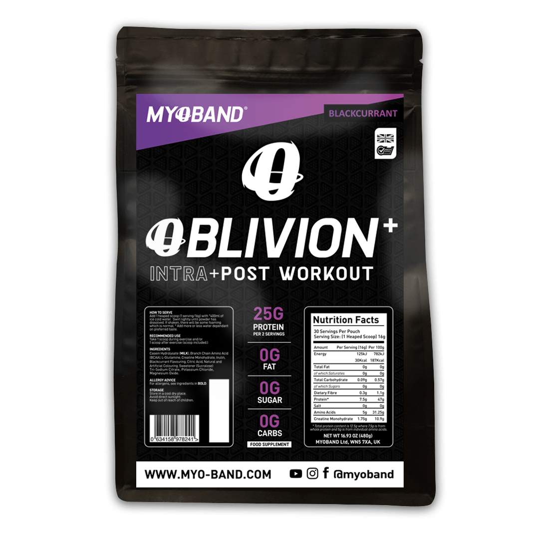 Myoband Oblivion Plus Electrolytes 480g Intra & Post Workout eBay