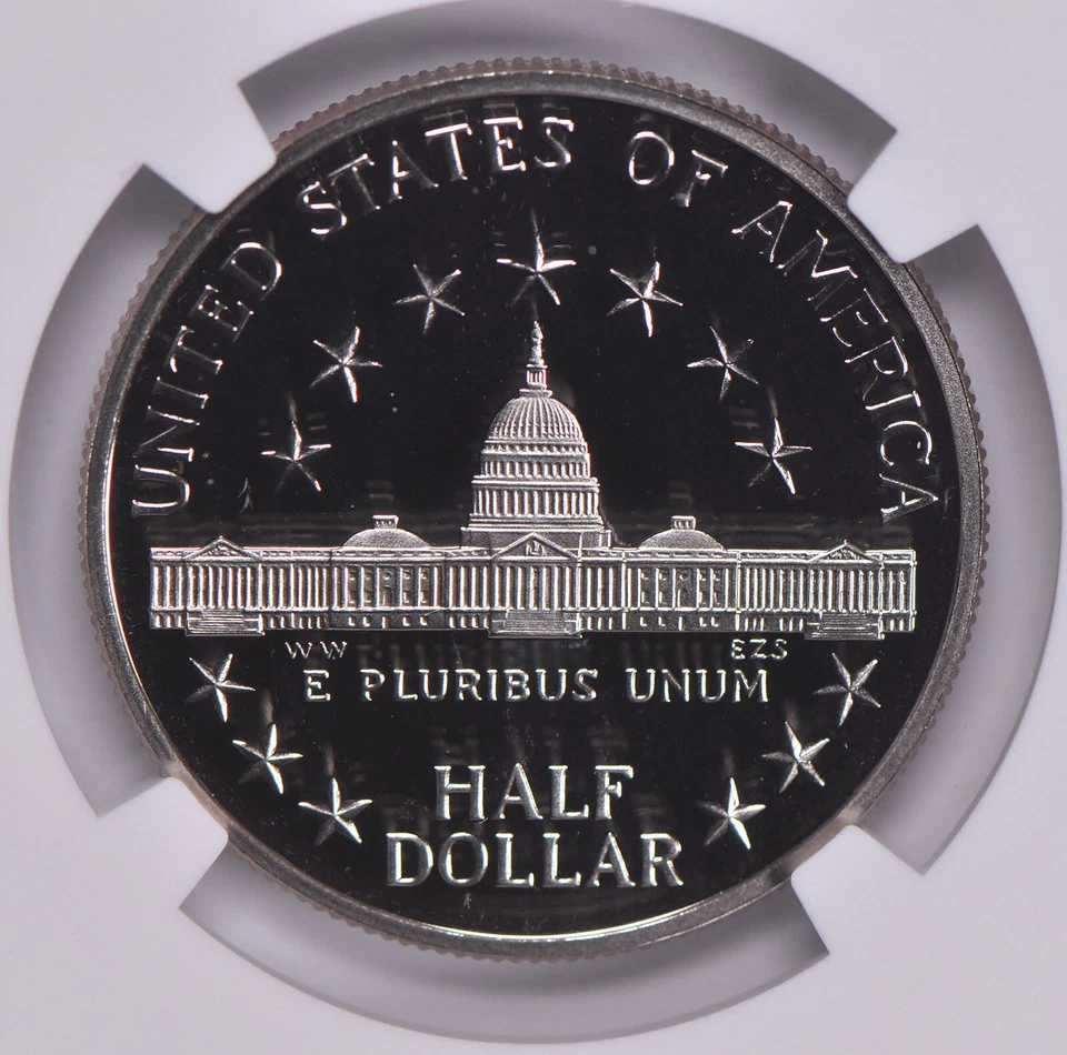Proof 9.9 UCam 1989-S Congress Bicentennial Commemorative Half Dollar NGC X NGCX - Image 4 of 4