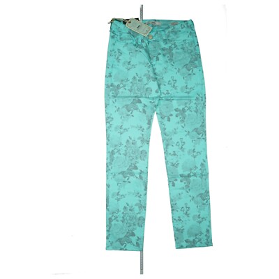 MAVI Sophie ladies jeans trousers slim skinny stretch mid R. W28 L32 mint flower NEW