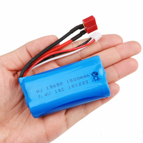 Wltoys 1500mah 7.4V Li-ion Lipo Battery Deans T Plug RC 12423