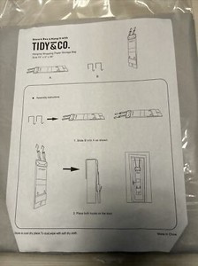 Tidy And Company New Hanging Wrapping Paper Storage Bag QVC