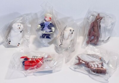 BALTO Movie Toys from Hardees 1996 NEW MIP COMP Rare Set Rosie Jenna Balto Luk