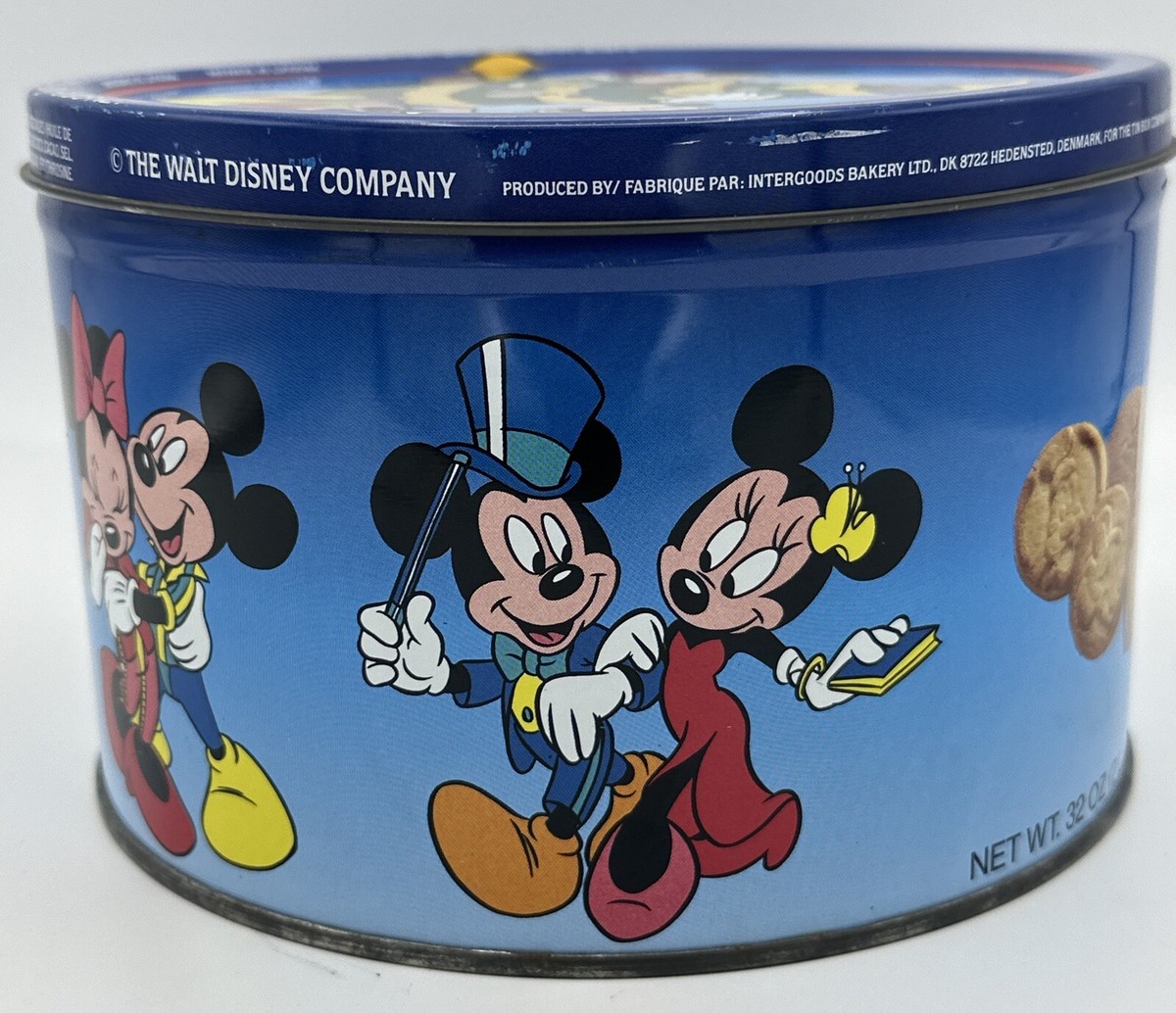 Vintage Disney Character Mickey & Minnie Christmas Cookie Tin | eBay