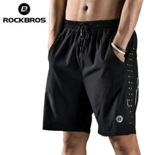 ROCKBROS Men's Sports Shorts Pants Cycling Biker shorts Exercise Fitness Black