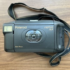 Vintage Polaroid Captiva SLR auto-focus Camera Black Auto Focus Working