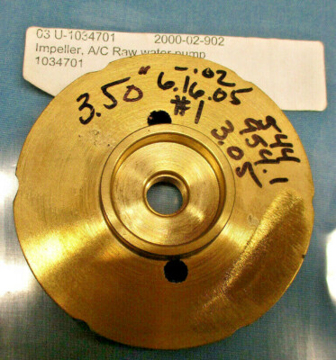 Impeller A/C Raw Water Pump 3-1/2'' Bronze 03 U-1034701