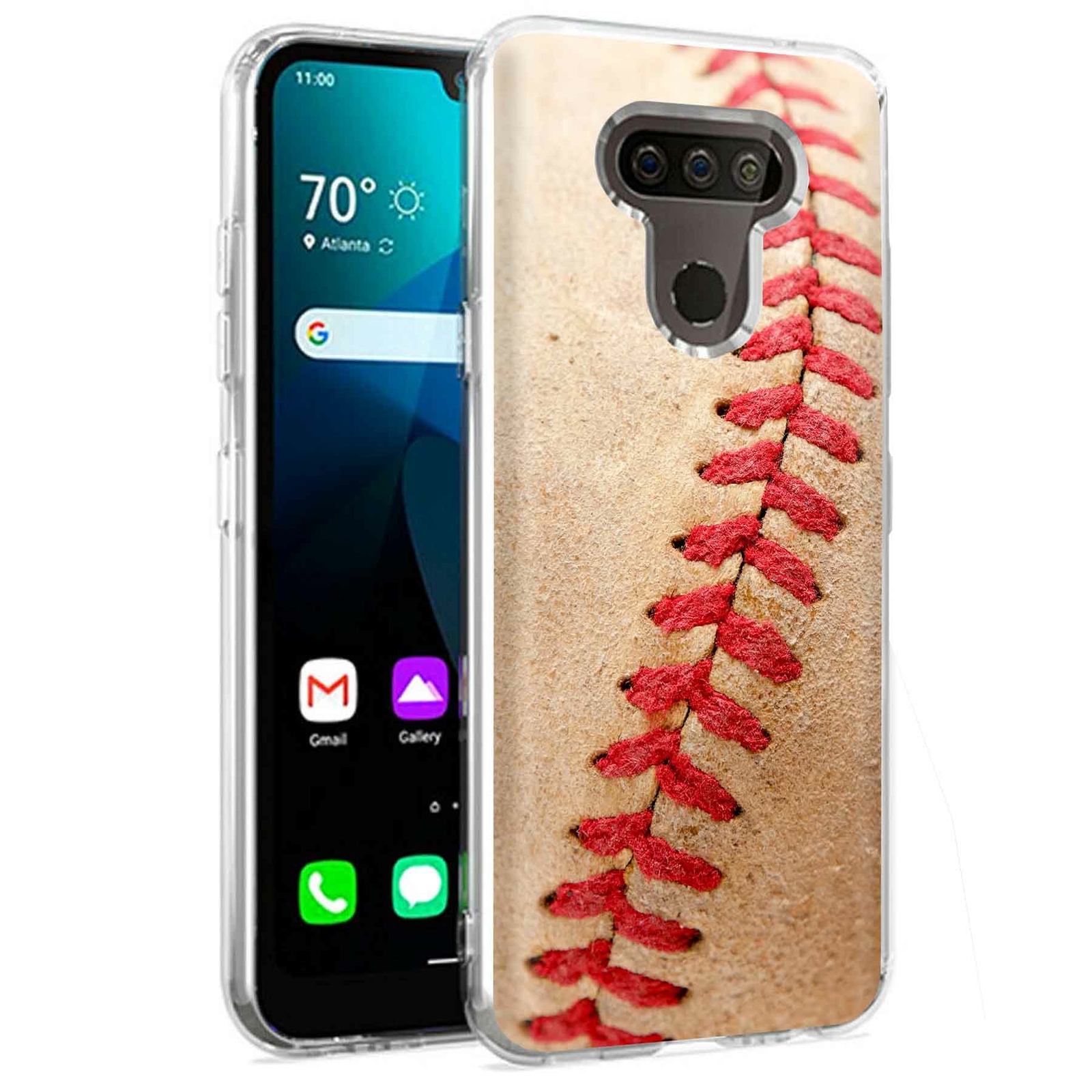 Phone Case for LG Harmony 4,Xpression Plus 3,K40S, Baseball Closeup  1 Print
