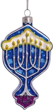 Kurt Adler Glass Hanukkah Ornament