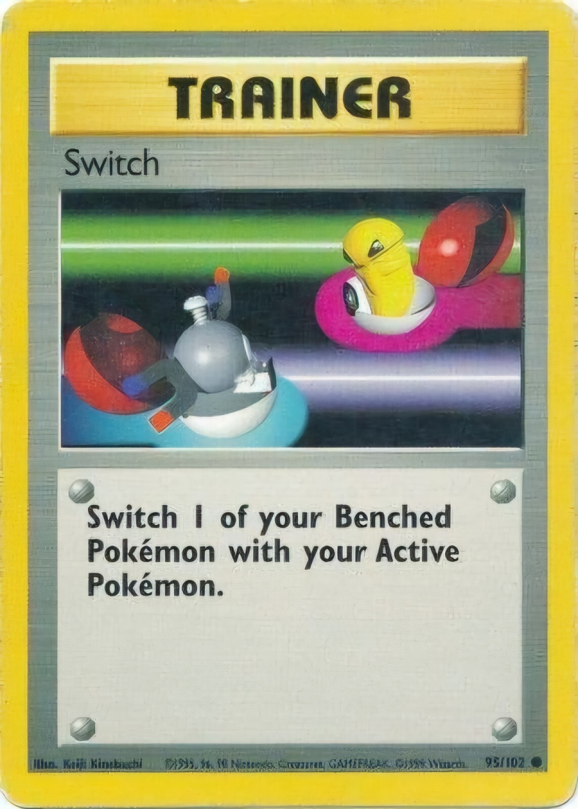 Switch Trainer Base Set 95/102 Common Pokemon Card NM