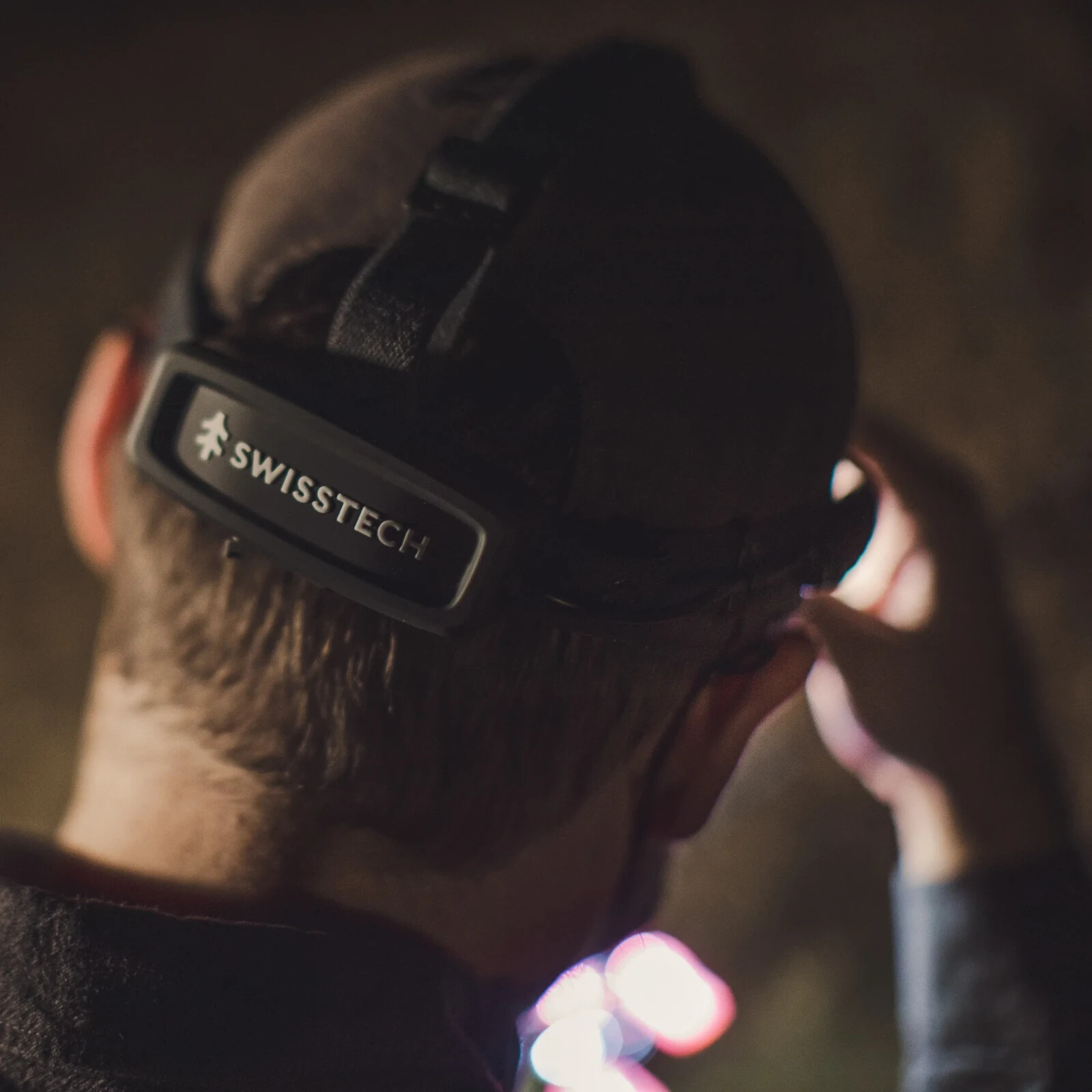 Swiss Tech Rechargeable 500 Lumens LED Headlamp, IPX4 Weatherproof, UV Blood Tra