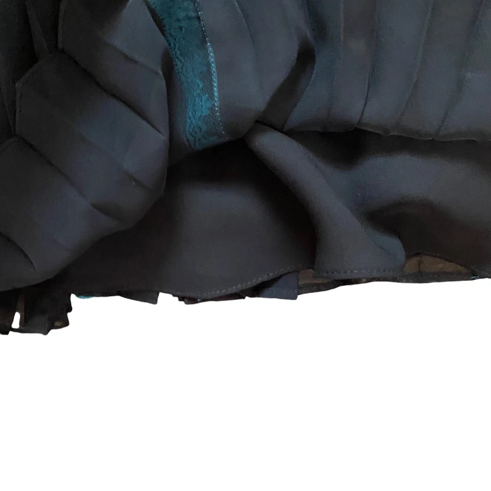 Vestido Betsey Johnson Vintage Midi SM 90s y2k Seda Encaje Negro Sexy Goth Flapper Foto 4 de 4