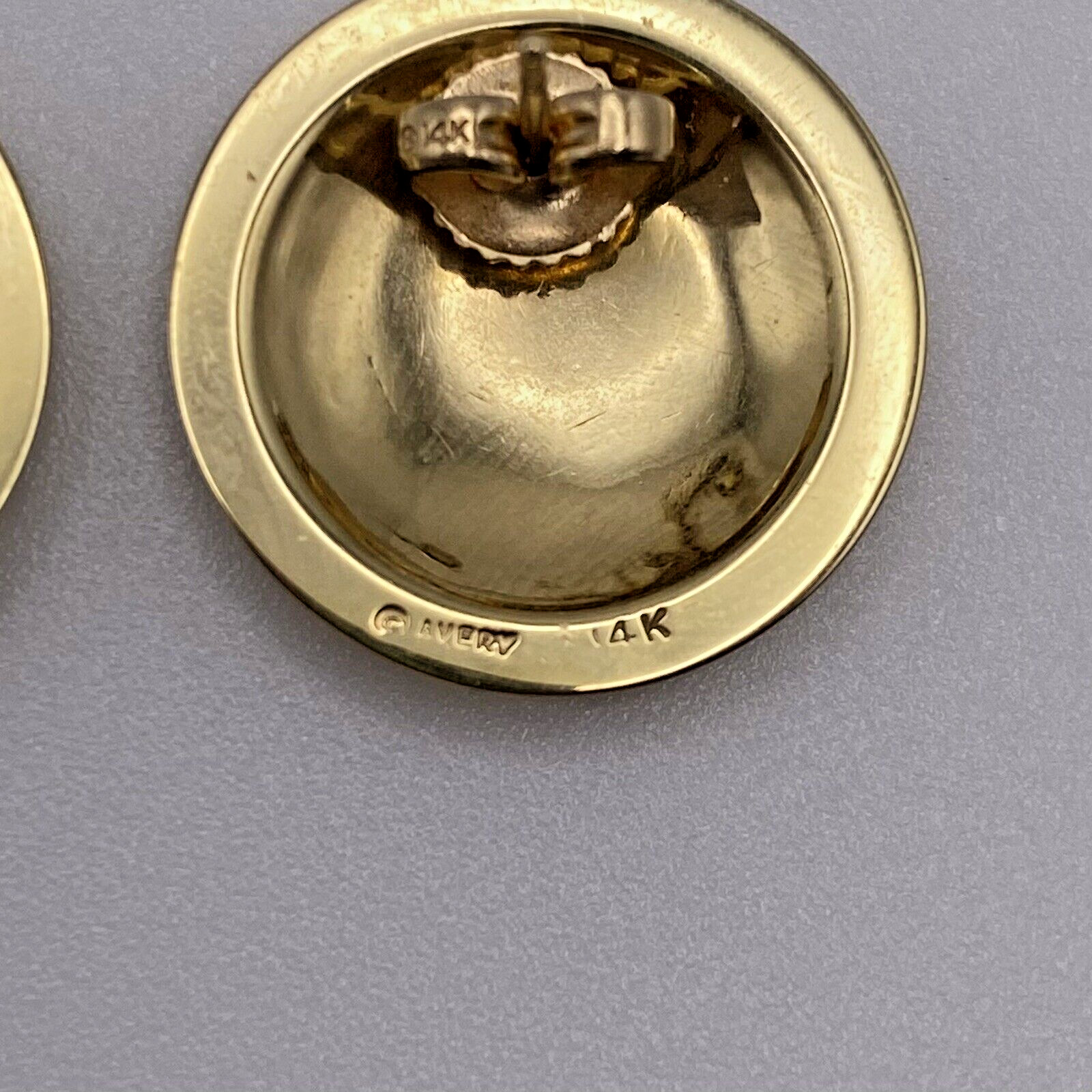 James Avery Solid 585 14K Gold Round Post Earring… - image 6