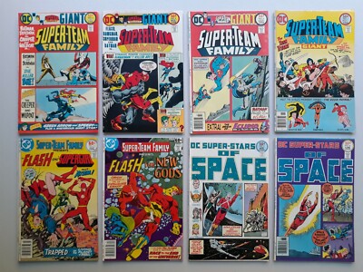 Super Team Family Lot Of 8 DC Giant Comics 1970s