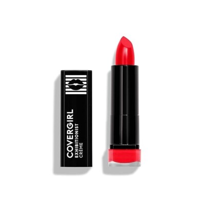 (2 PACK) COVERGIRL Exhibitionist Creme Lipstick #500 ''Lit A Fire'' 0.12 oz  NEW