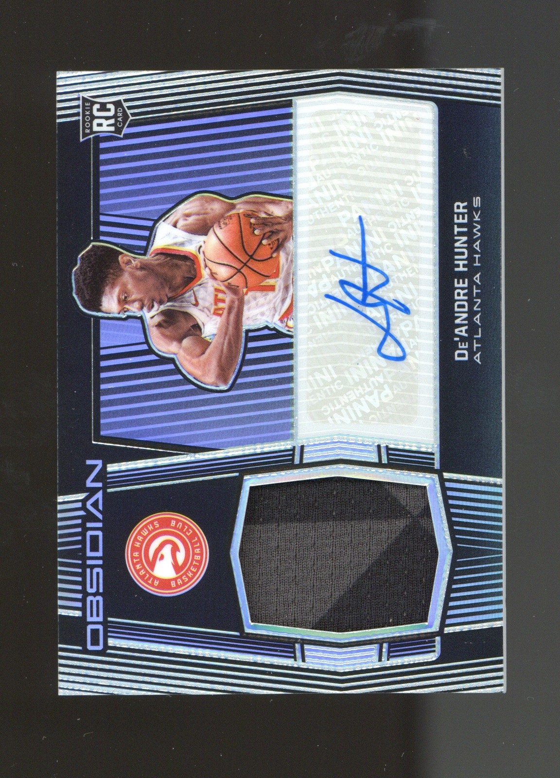 2019-20 Panini Obsidian #239 De'Andre Hunter #/99 AUTO RPA ROOKIE RC