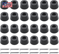 24Pcs round Rubber Feet Bumpers, 19/32" 15Mm W X 5/16" 8Mm H
