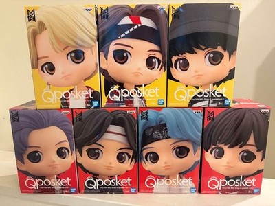 BTS TinyTAN Qposket MIC Drop Figur 7er Set Neu Bandai Japan Komplett