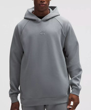 NEW NWOT Lululemon Men's Smooth Spacer Pullover Hoodie Stack Sz: M in Solar Grey