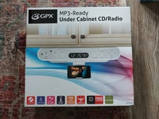 GPX MP3-Ready Under Cabinet CD/Radio – brand new in the box.