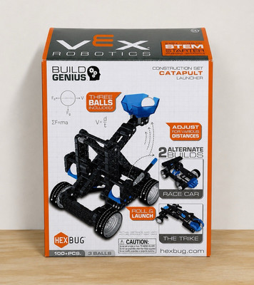 HEXBUG VEX Robotics Build Genius Catapult Launcher STEM Set 100+ pcs 952318