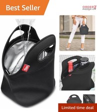 Insulated Waterproof Lunch Bag Neoprene Reusable Cooler Tote for Work School ...