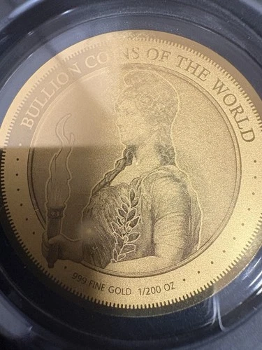 1/200 Oz Gold Coin Chad American Liberty  w/ COA