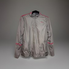 Nike Golf Gray Pink Trim 1/2 Zip Lightweight Pullover Windbreaker, Women's M