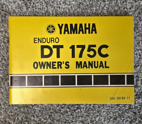 Vintage 1975 Yamaha Enduro DT 175C Motorcycle Owners Manual Rare 1st Printing