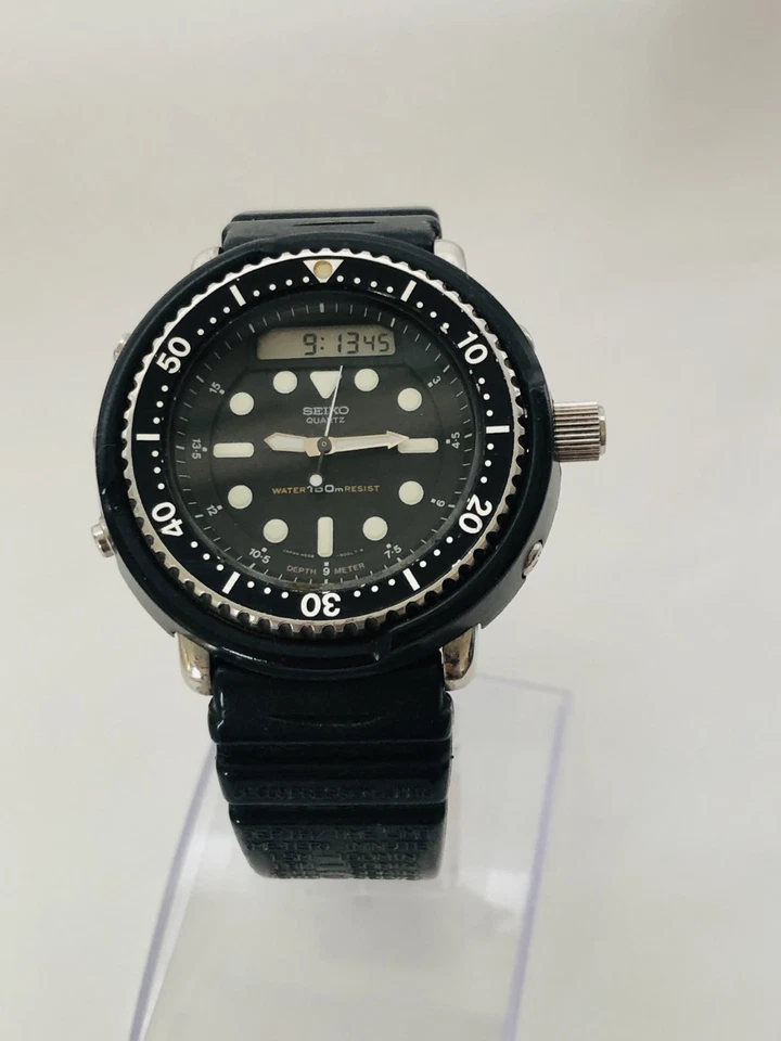 ▶️[Exc+4] Reloj de buceo JDM raro vintage Seiko H558-5000 "Arnie" 150M JAPÓN Foto 4 de 4