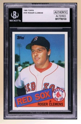 1985 Topps #181 Roger Clemens Rookie Card CGC AUTH ALTERED 
