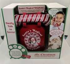 Mr. Christmas Santa's Magical Telephone Interactive Up to 1 Hour Talk Time Santa